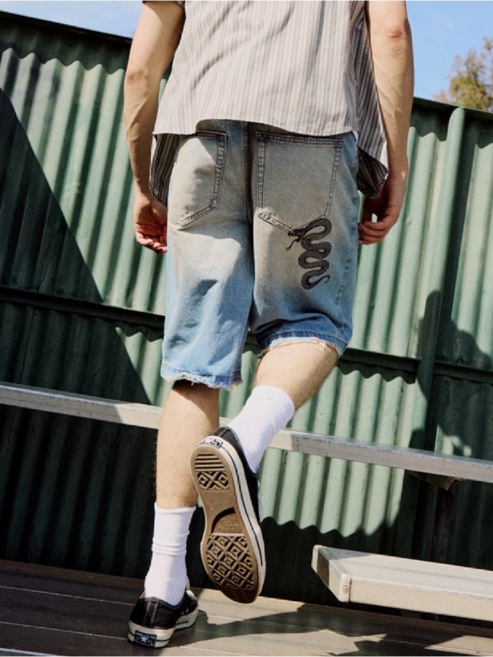 RSQ Mens Embroidered Jorts Size 31